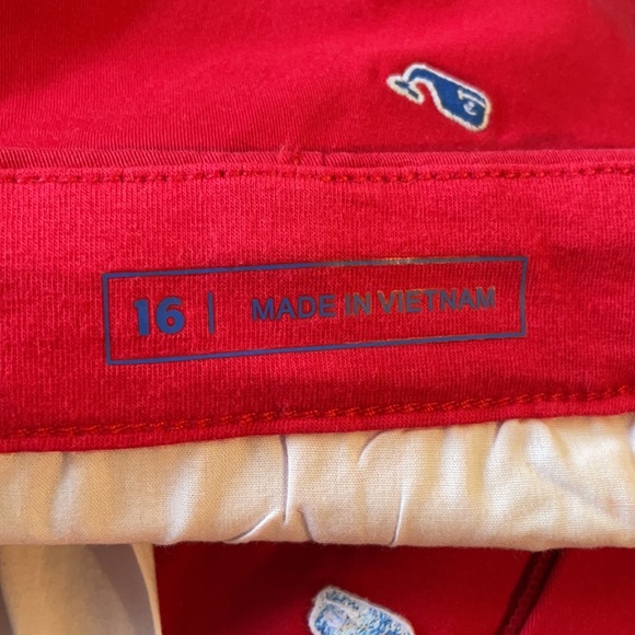 NWT Vineyard Vines girls red whale everyday shorts - Picture 5 of 8